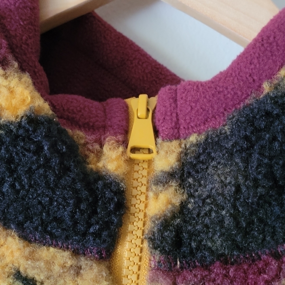 BP Nordstrom Tie Dye Fleece Hooded Coat M - Picture 9 of 12